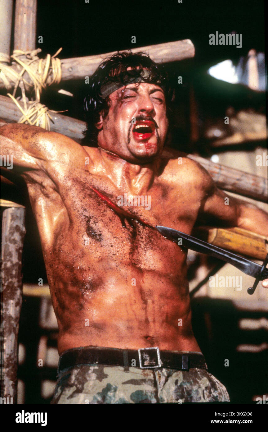 RAMBO : First Blood (1982), Sylvester Stallone FSTB 031 L Banque D'Images