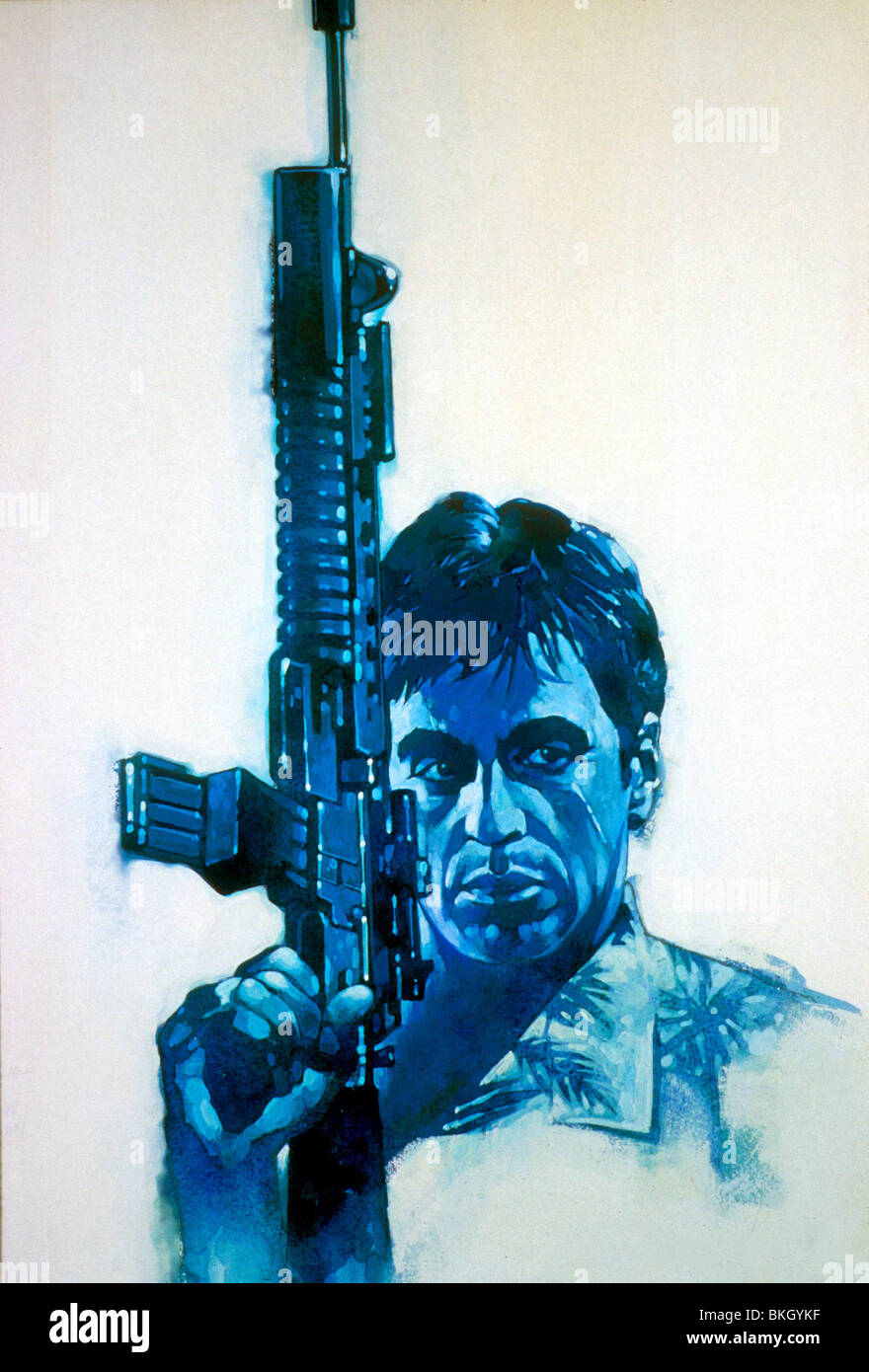 SCARFACE -1983 ARTWORK Banque D'Images
