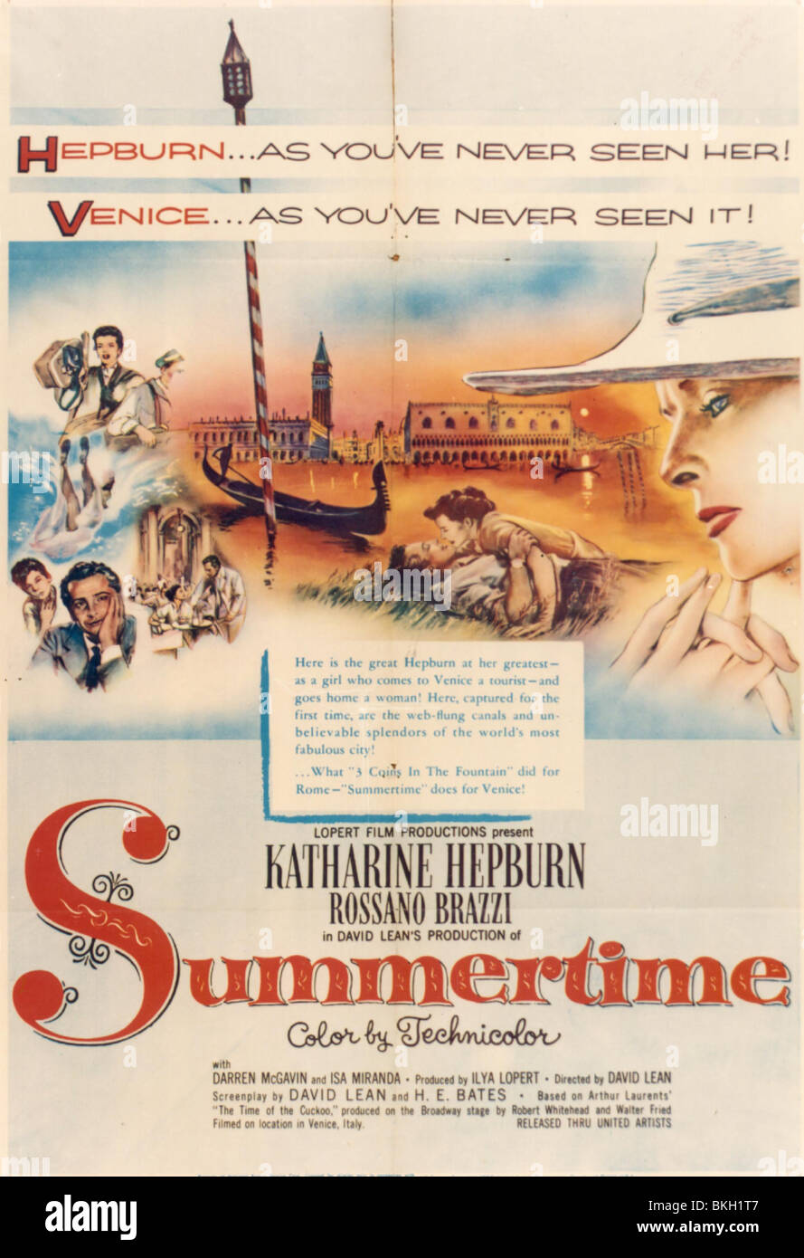 SUMMER Madness (1955) SUMMERTIME (ALT) POSTER SMDN 001CP Banque D'Images