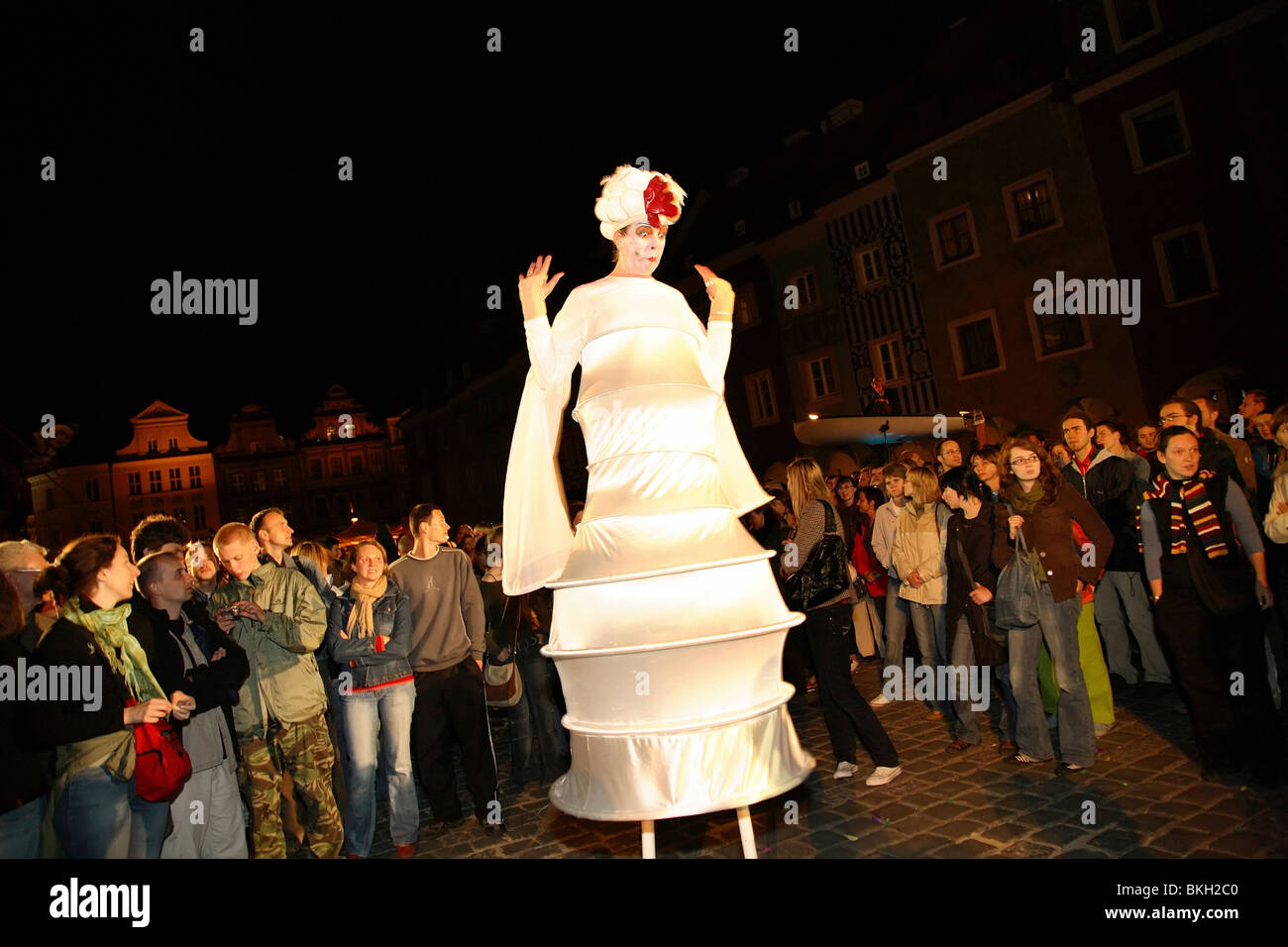 Gajes groupe de théâtre pendant le Festival de Théâtre de Malte, Poznan, Pologne Banque D'Images