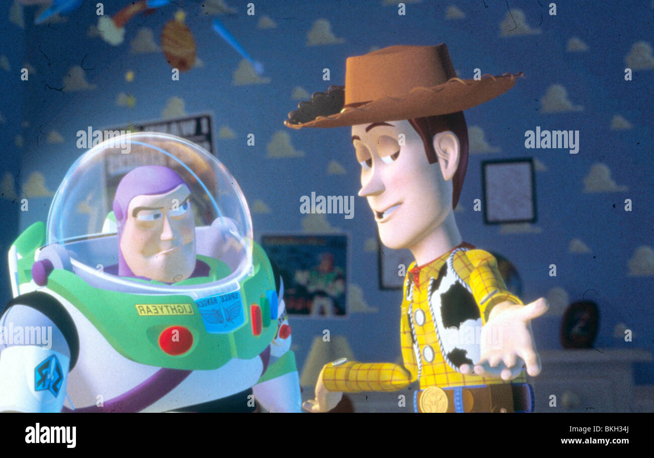Disney Cultes Avec Woody Et Buzz L éclair TOY STORY (1995), WOODY BUZZ L'ÉCLAIR D'ANIMATION TYSY 007 H Banque D