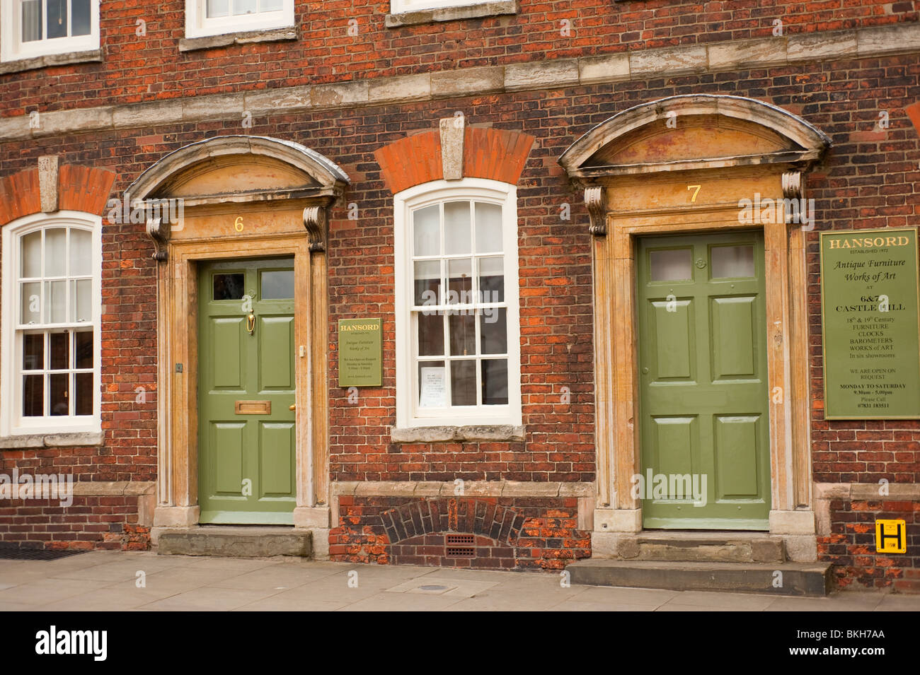 Portes de Castle Hill Lincoln UK Banque D'Images