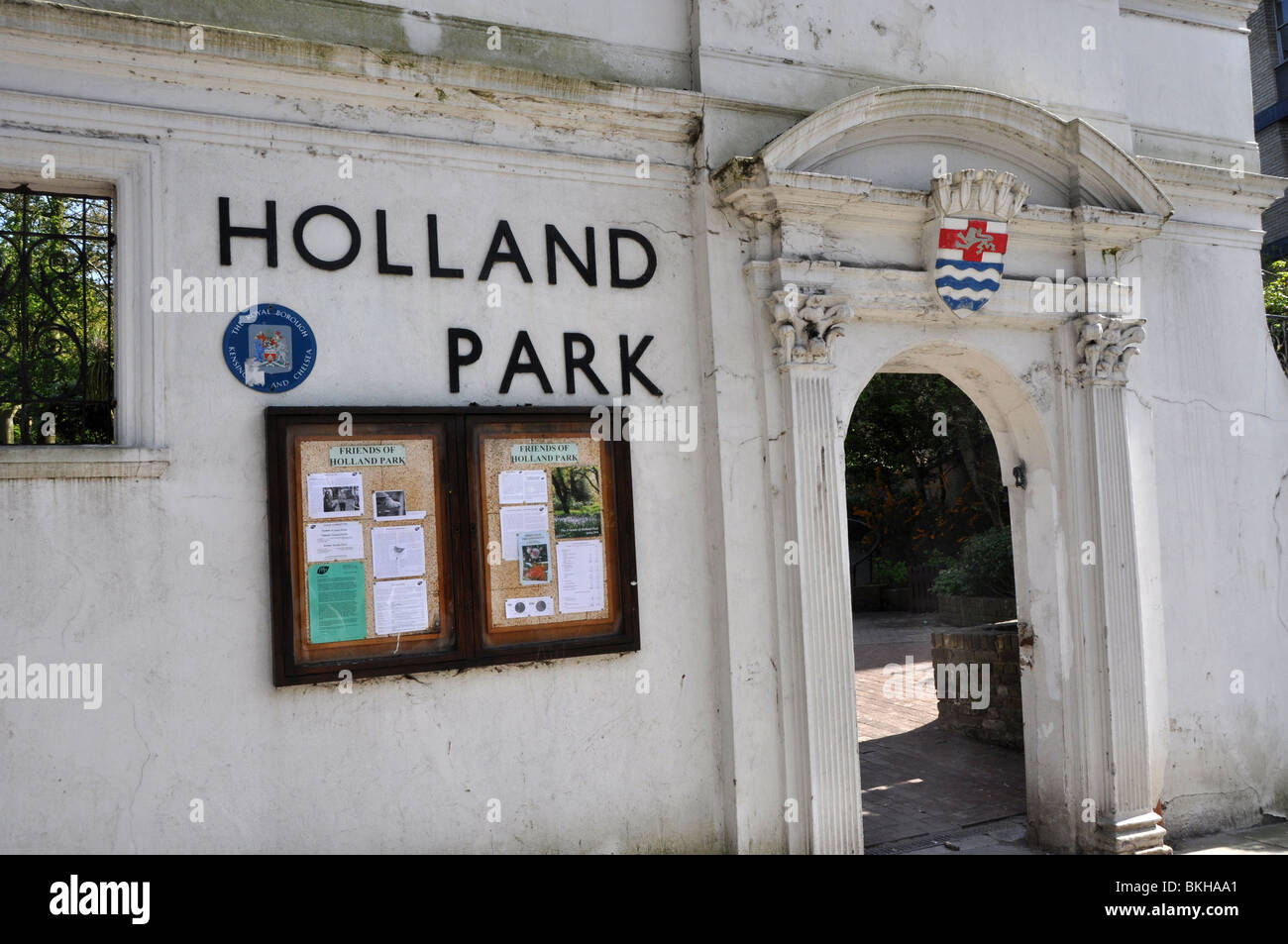 Entrée de Londres, Royaume-Uni Holland Park Banque D'Images