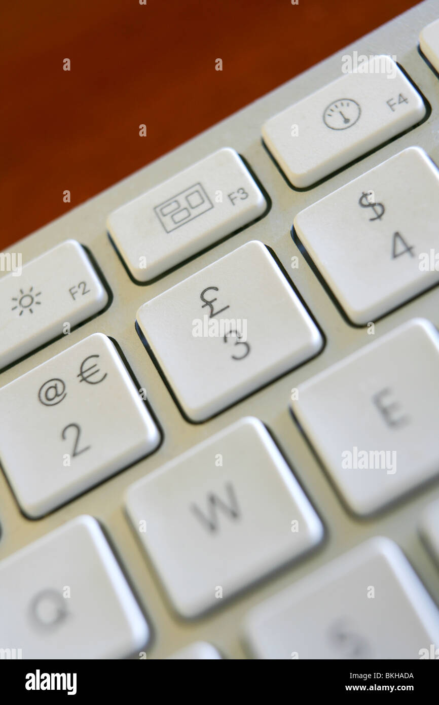 La touche dièse sur un clavier Mac Apple Photo Stock - Alamy