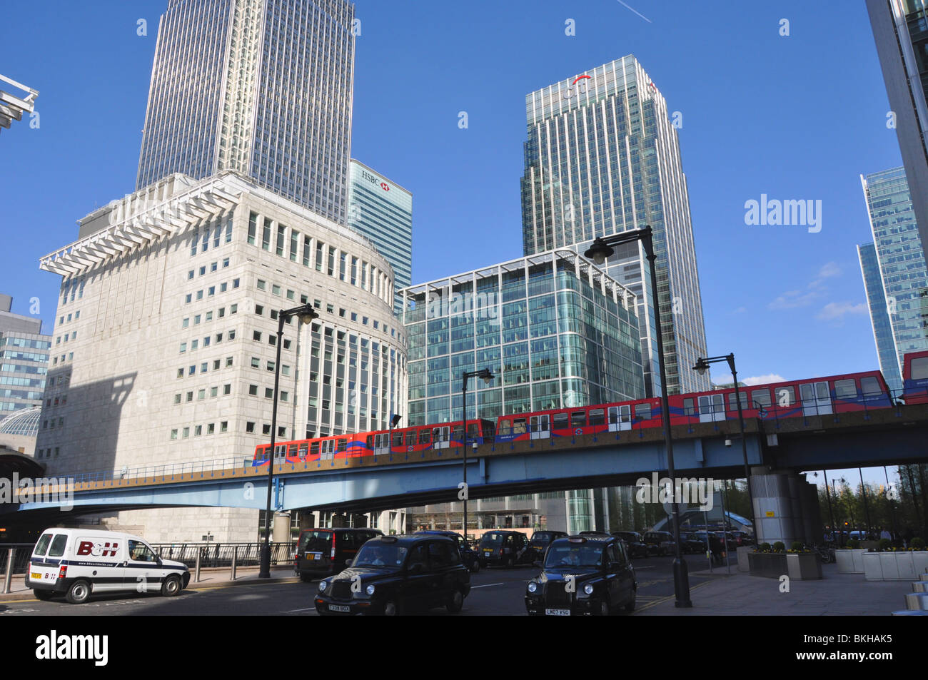 DLR Canary Wharf London England UK Banque D'Images