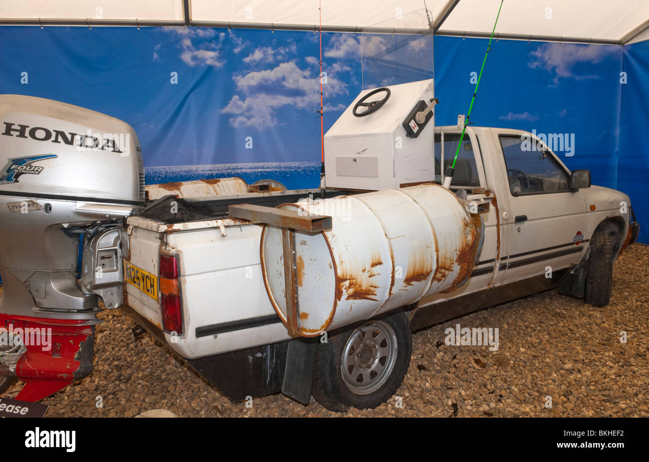 Nissank Nissan de Jeremy Clarkson, World of Top Gear, Musée national de l'automobile, Beaulieu, Brockenhurst, Hampshire, Grande-Bretagne - 2009 Banque D'Images