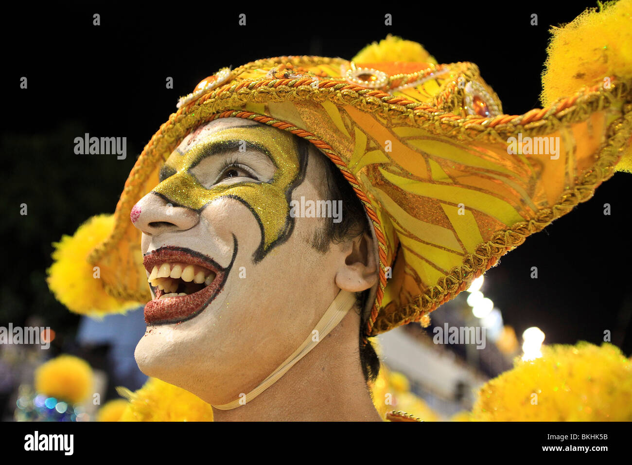 Paraíso do Tuiuti école de samba, Carnaval 2010, Rio de Janeiro, Brésil. Défilé des écoles de samba dans Sambódromo (Grupo de acesso ). Banque D'Images