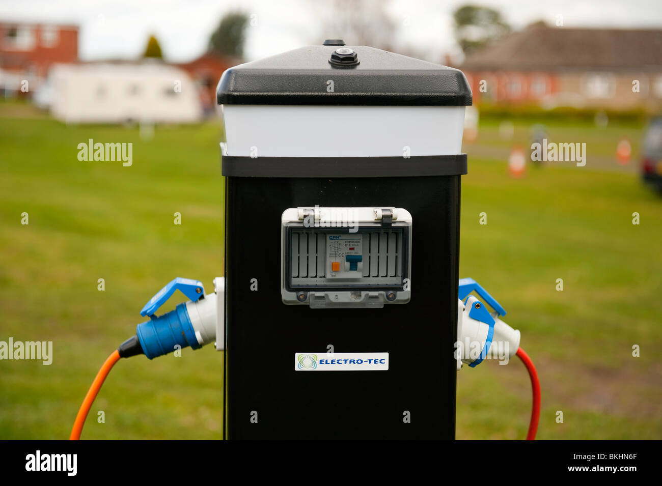 Camping Site Branchements Up point Banque D'Images