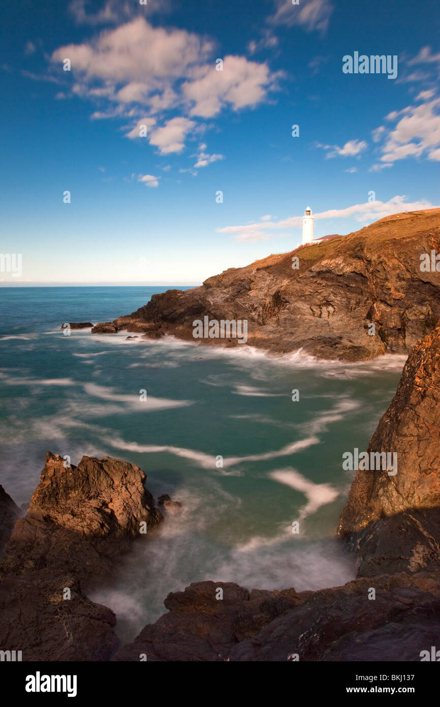 Trevose Head Lighthouse, Cornwall Banque D'Images