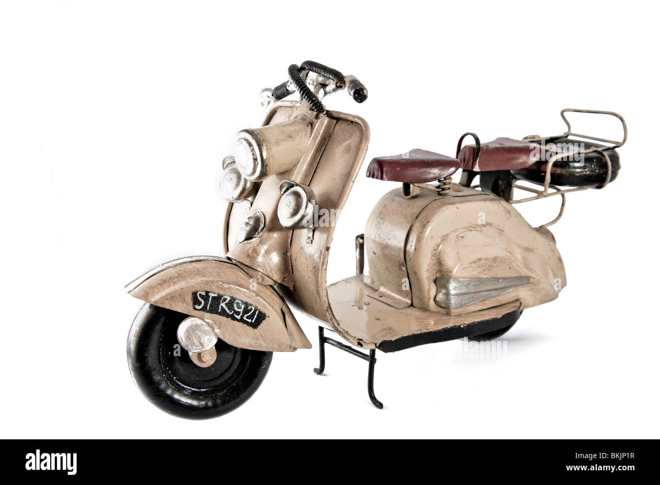 Un modèle d'une vieille moto Banque D'Images