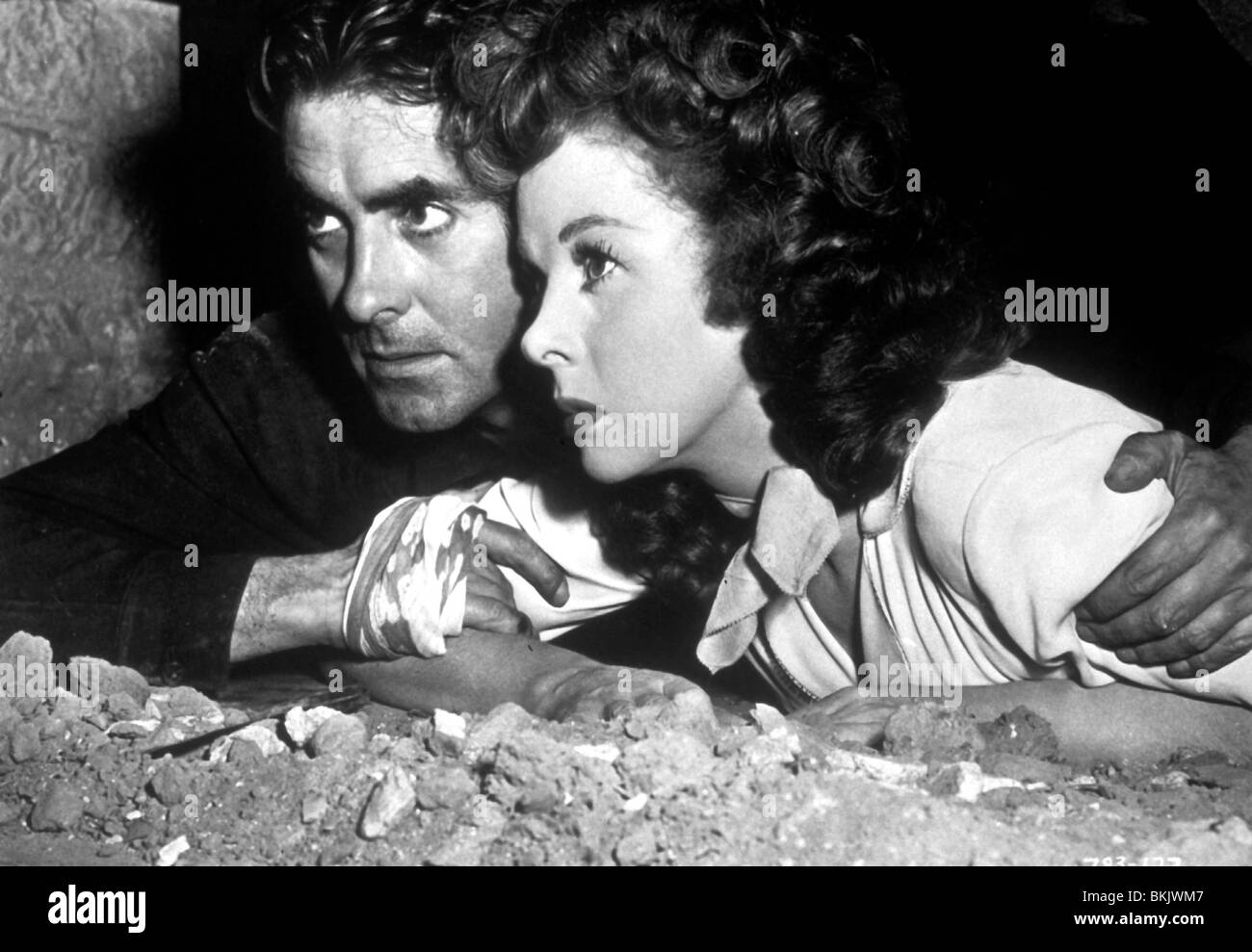 RAWHIDE (1950) Tyrone Power, SUSAN HAYWARD RWHD 005 Banque D'Images