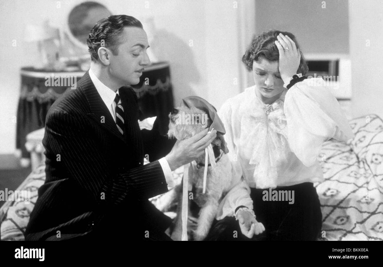 L'HOMME MINCE (1934) WILLIAM POWELL, Myrna Loy TTMN 001 Banque D'Images