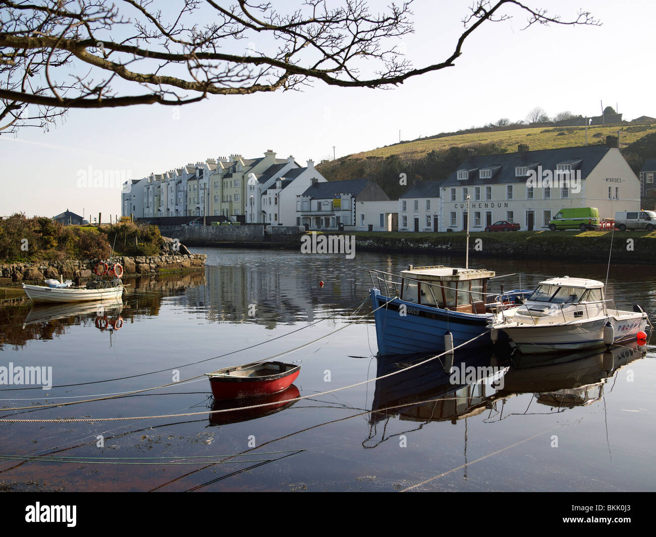 Cushenden Harbour, comté d'Antrim, en Irlande du Nord Banque D'Images