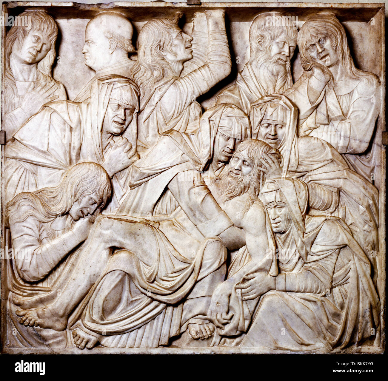 Lamentation sur le Christ mort, de Bartolomeo Bellano. Padoue, Italie