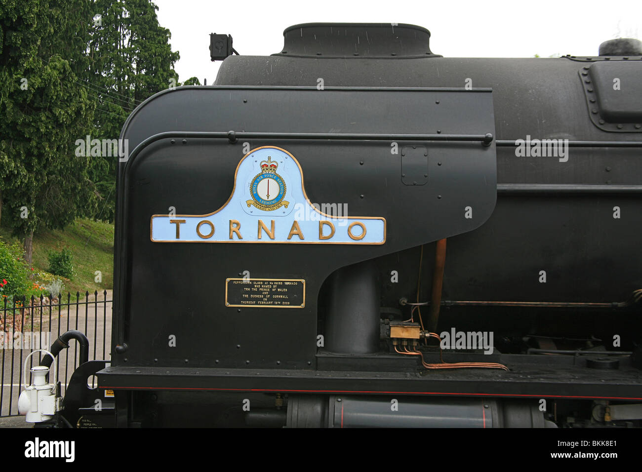 Locomotive à vapeur nouvellement construit A1 60163 'Tornado' à Bishop's Lydeard Station sur la West Somerset Railway, Somerset, England, UK Banque D'Images