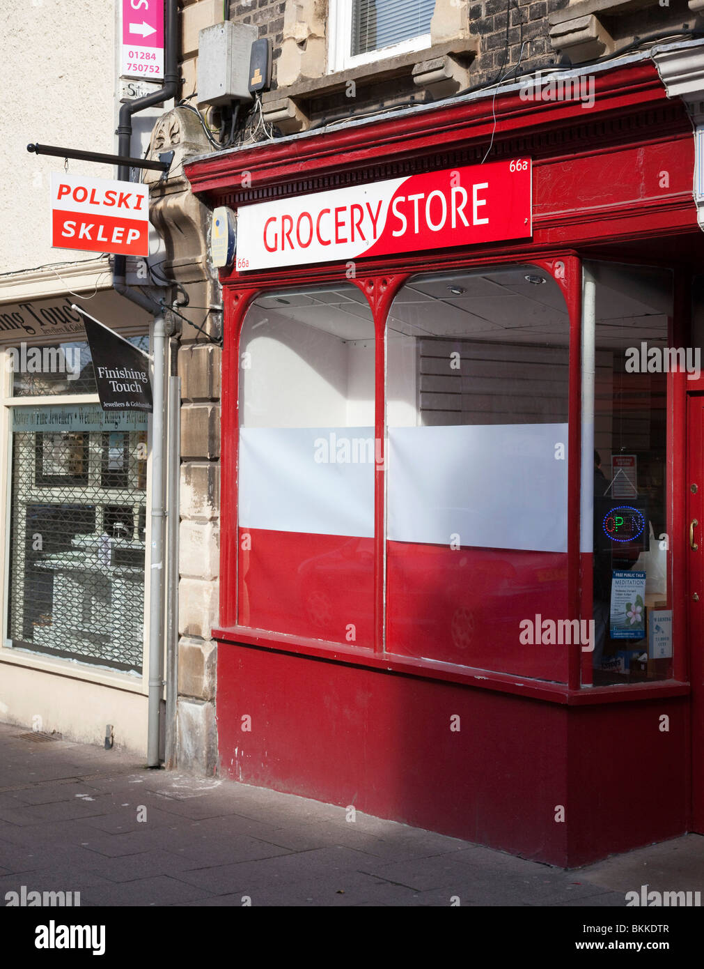 L'Europe de l'Est polonais d'Épicerie store à Bury St Edmunds, Suffolk, UK Banque D'Images
