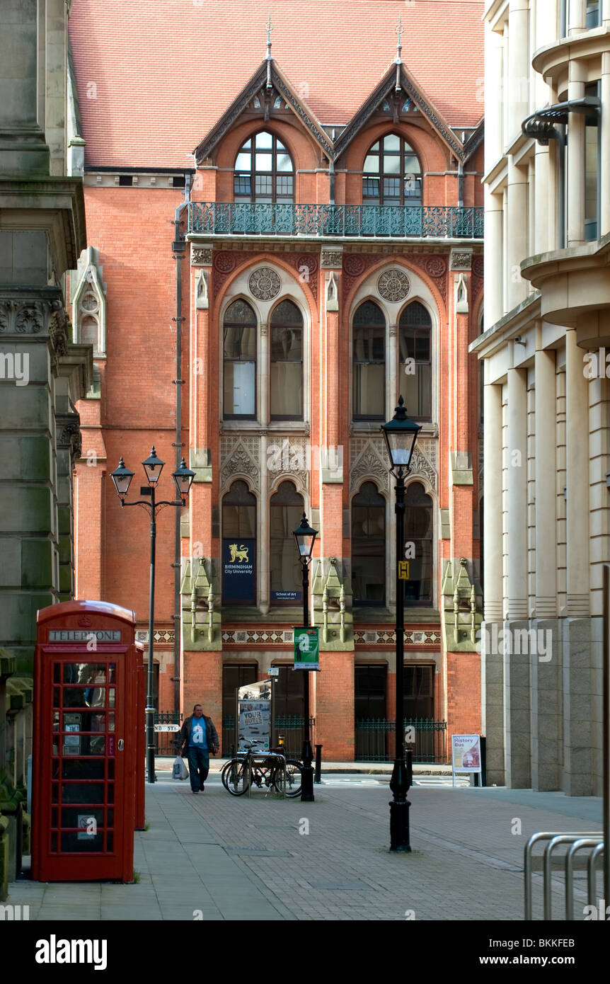 Le Birmingham and Midland Institute. Installé dans une brique rouge bâtiment classé Grade II, situé au centre de Birmingham Banque D'Images