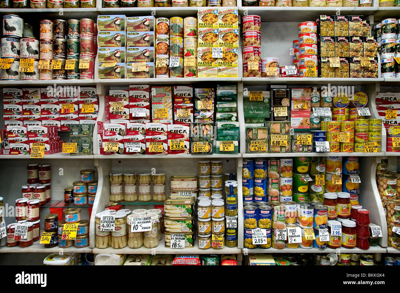 Épicerie épicerie Vieux Madrid Espagne Banque D'Images