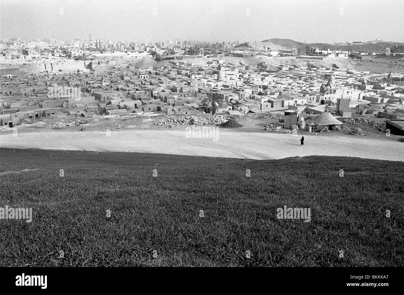 Le Sud du cimetière du Caire Vue de la Citadelle, l'Égypte Banque D'Images