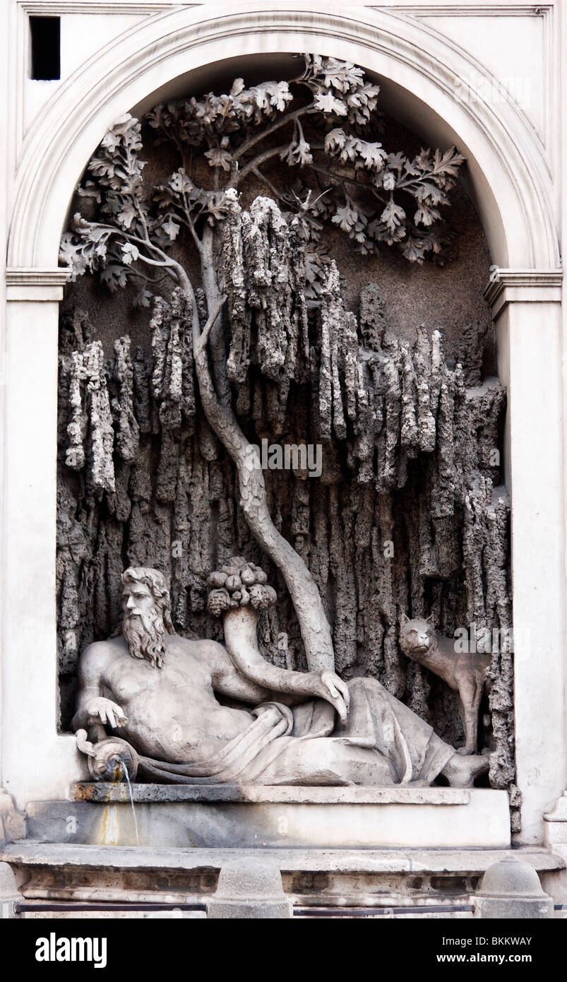 Intersection des quatre fontaines à Rome. Italie Banque D'Images