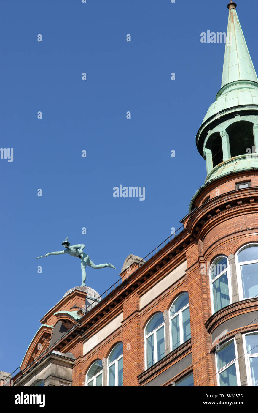 Sur le toit de Copenhague Banque D'Images