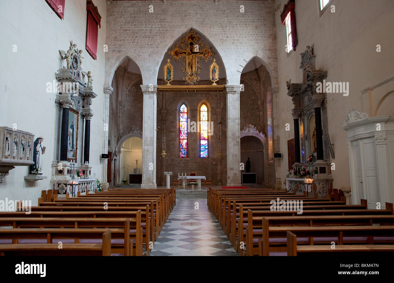 L'église de monastère dominicain, centre historique de Dubrovnik, Croatie Banque D'Images