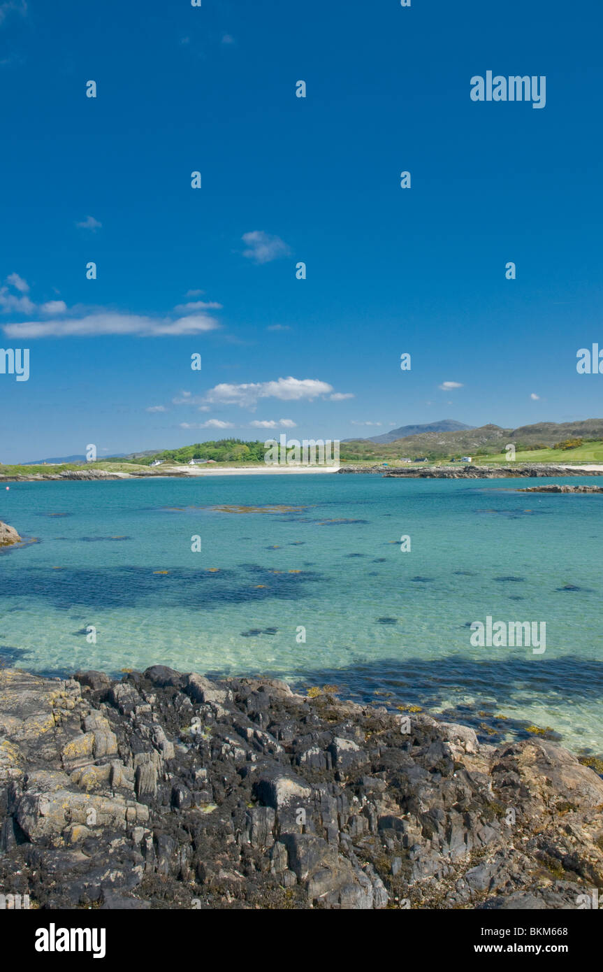 Lon Liath Beach Portnaluchaig nr Morar Highland Ecosse Banque D'Images