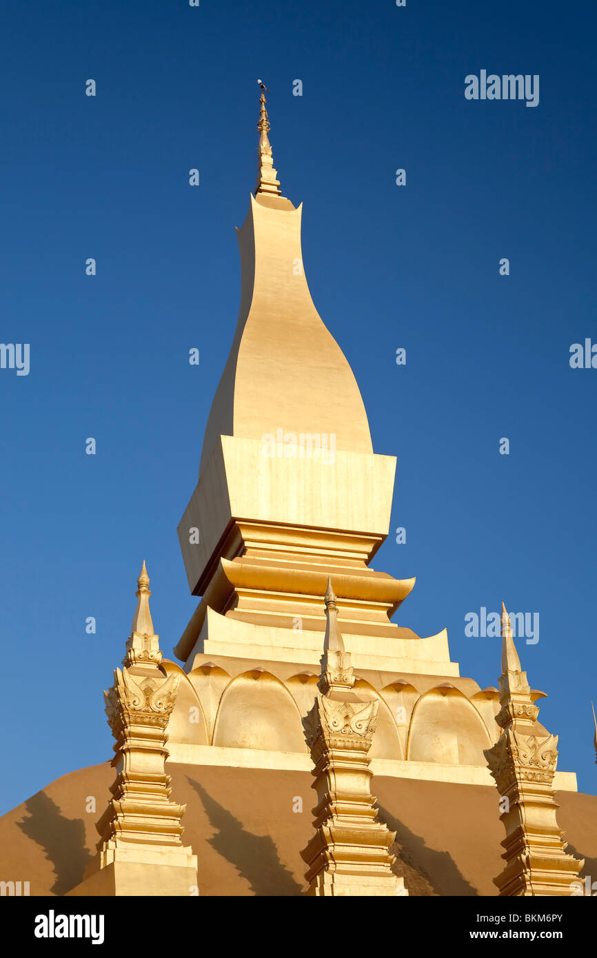 Pha That Luang (Pha Tat Luang), Vientiane, Laos Banque D'Images