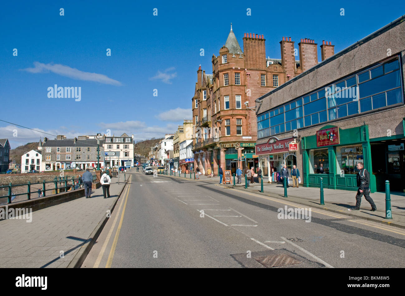 La rue George Oban ARGYLL & BUTE Ecosse Banque D'Images