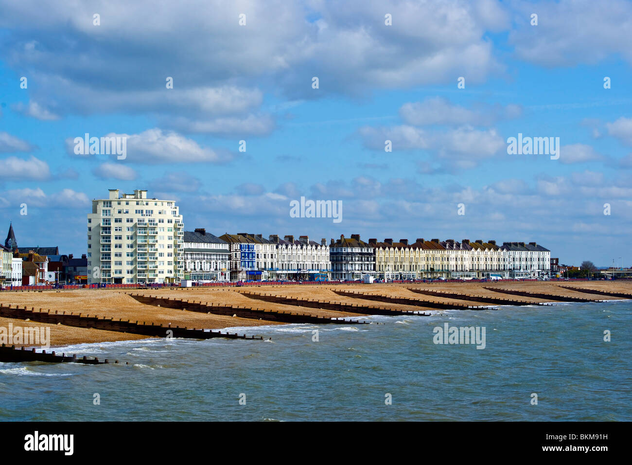 Plage,Royal Parade Eastbourne Banque D'Images