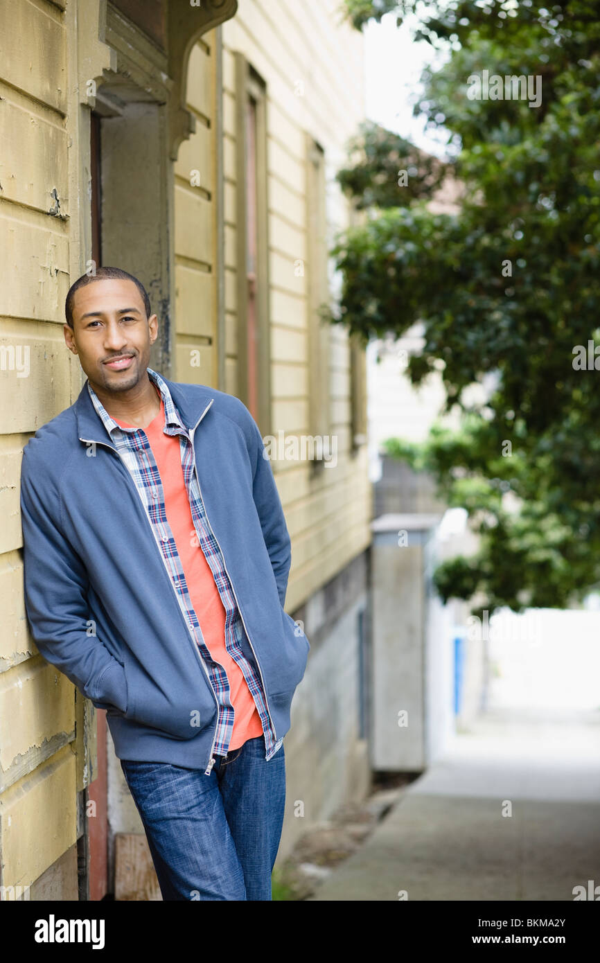 African American man side Banque D'Images