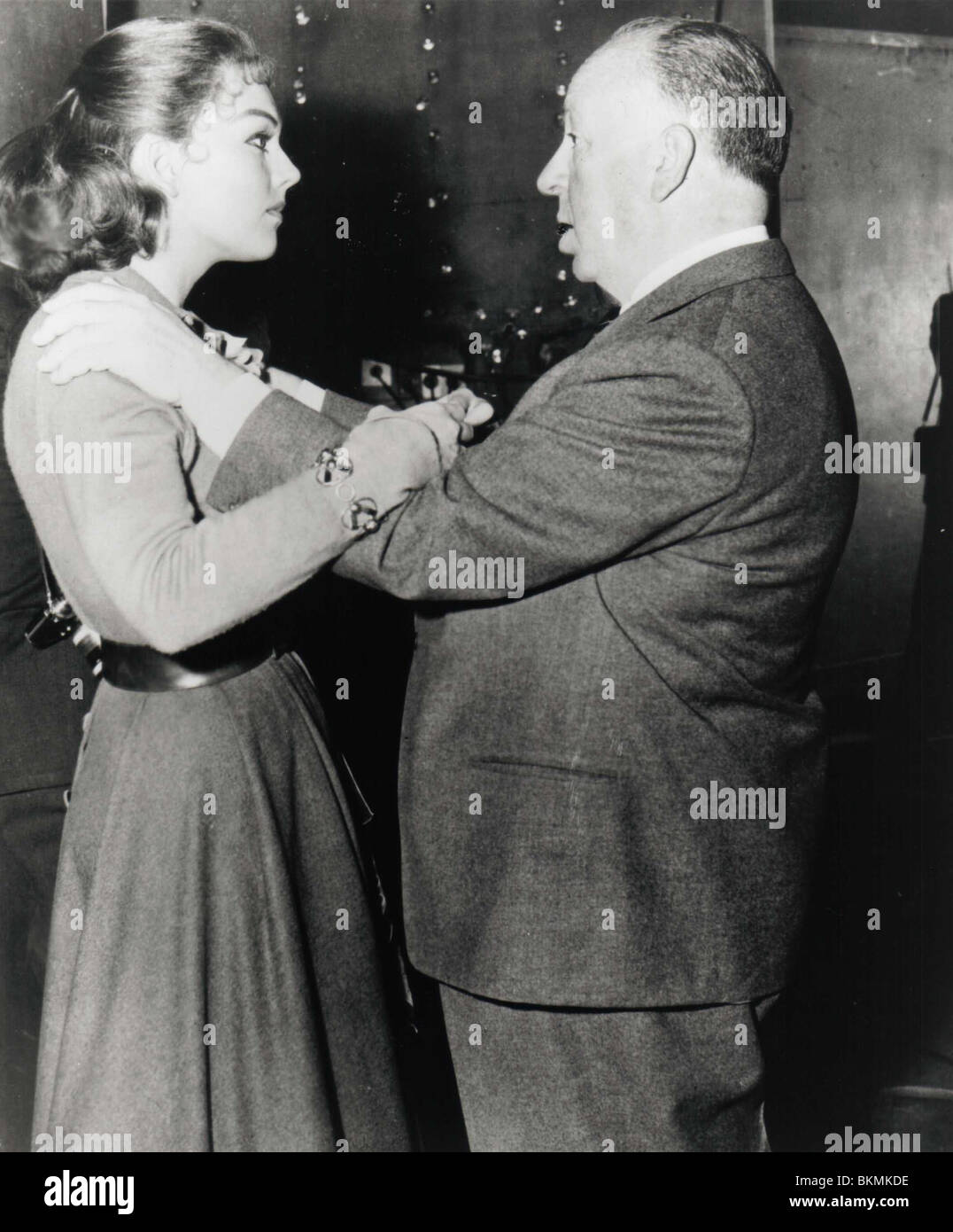 Tournage O/S 'VERTIGO' (1958) avec Kim Novak, Alfred Hitchcock (DIR) 001-01 VTG Banque D'Images