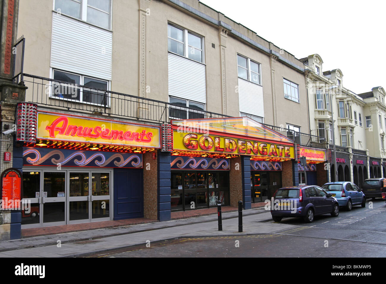 Salle de jeux électroniques à Weston Super Mare, Angleterre Banque D'Images