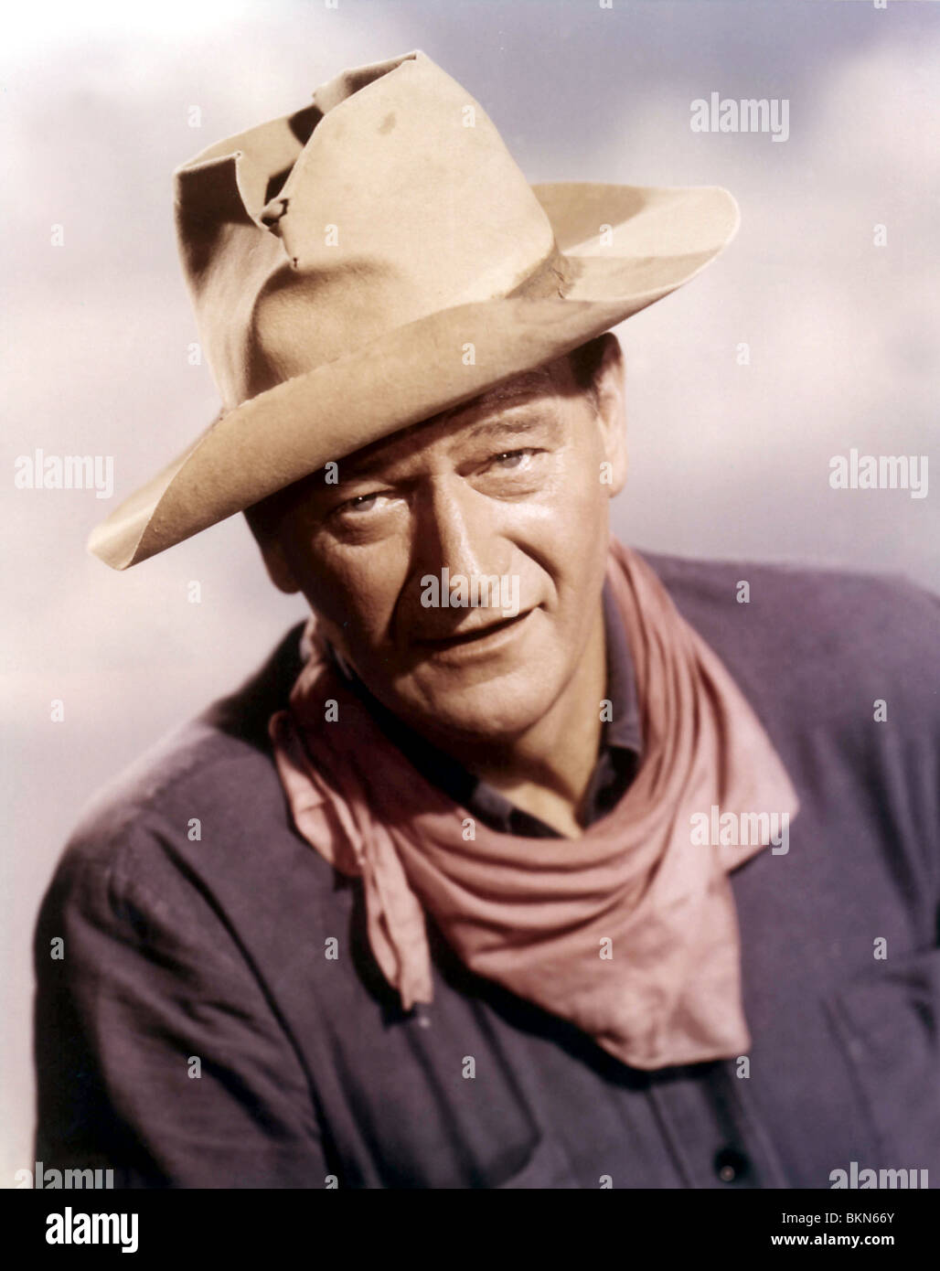 PORTRAIT DE JOHN WAYNE Banque D'Images