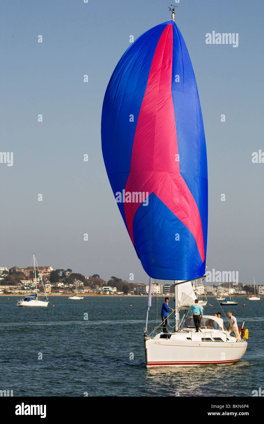 Yachts dans le port de Poole 1 Banque D'Images