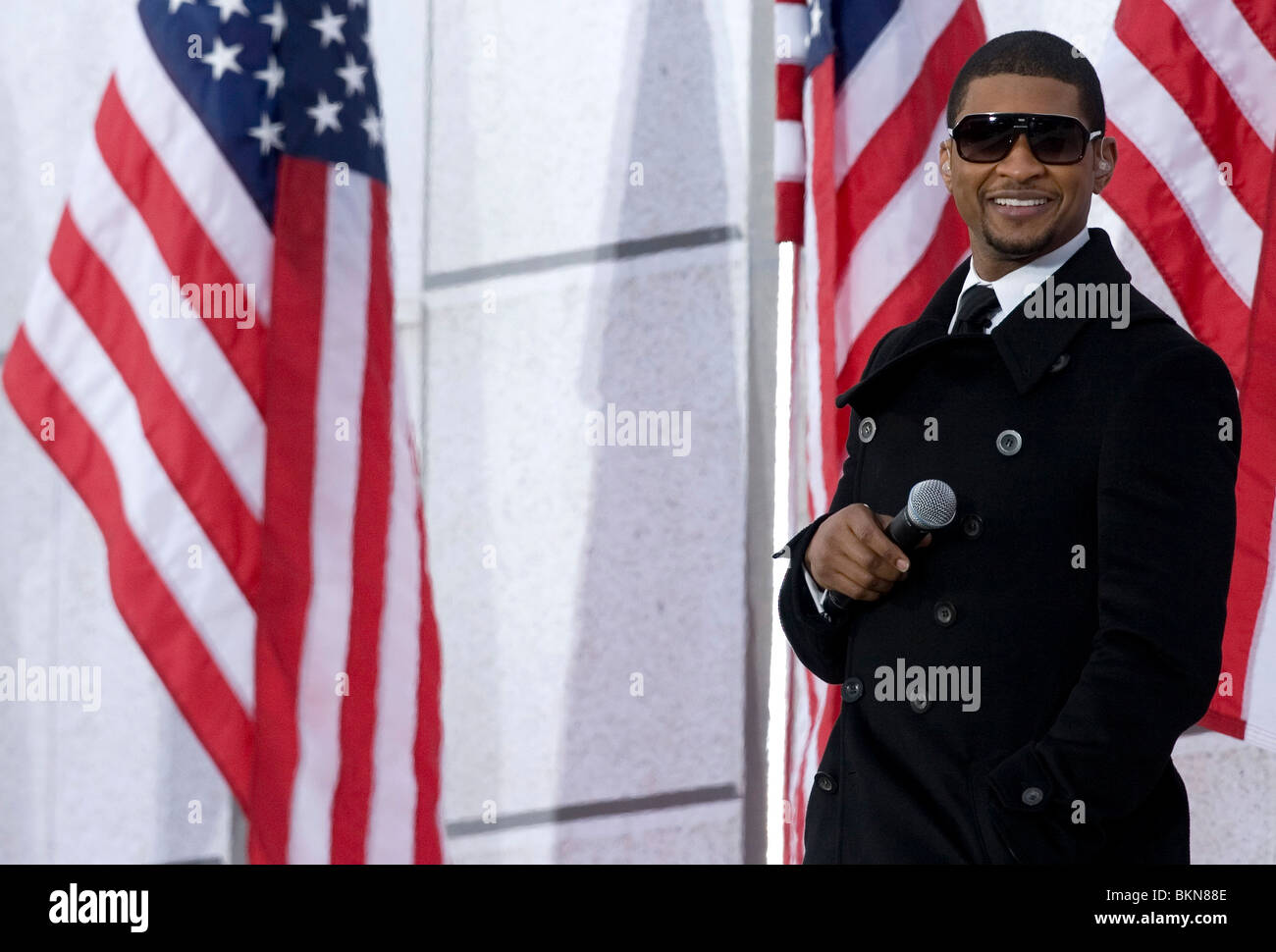 Usher effectue au Nous sommes un concert. Banque D'Images