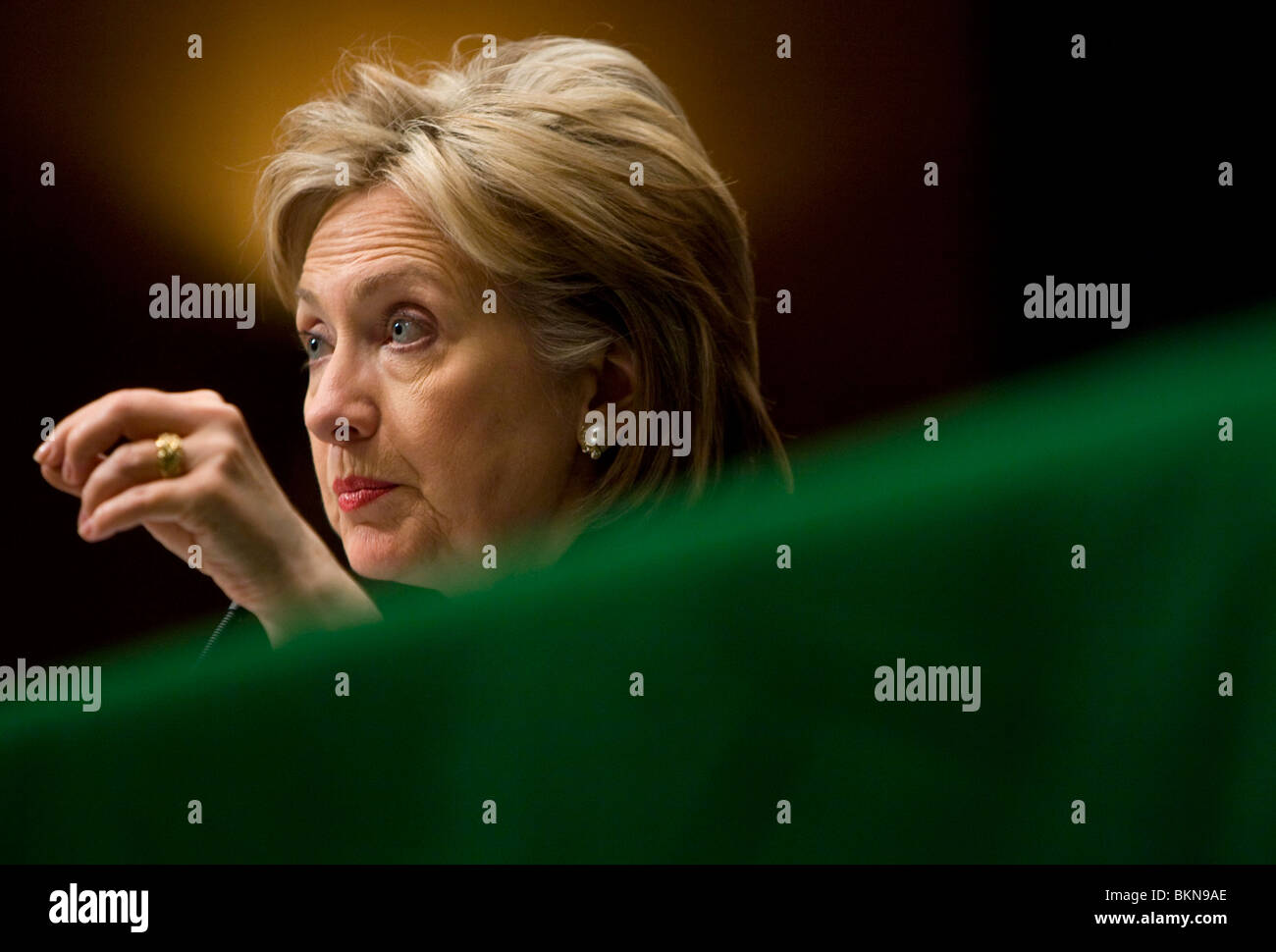 La secrétaire d'État Hillary Clinton. Banque D'Images