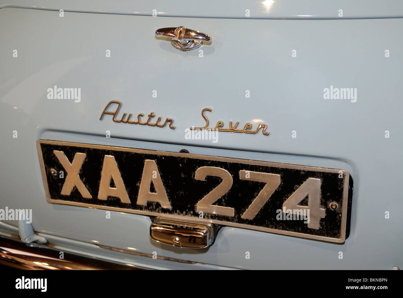 Austin Seven Mini Car, chromée Détail Banque D'Images