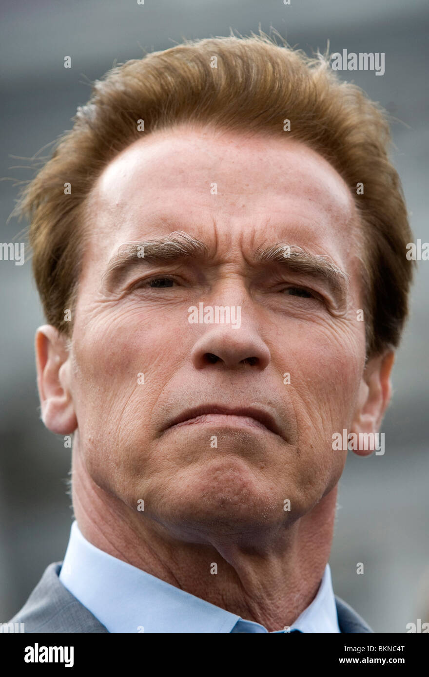 Le gouverneur Arnold Schwarzenegger. Banque D'Images