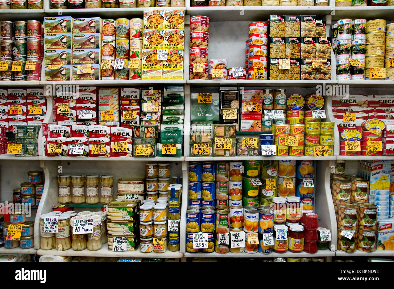 Épicerie épicerie Vieux Madrid Espagne Banque D'Images