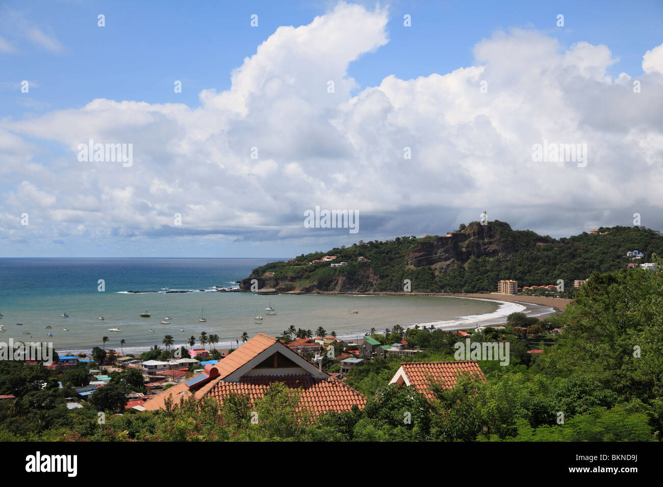 La baie de San Juan del Sur, l'océan Pacifique, San Juan del Sur, Nicaragua, Amérique Centrale Banque D'Images