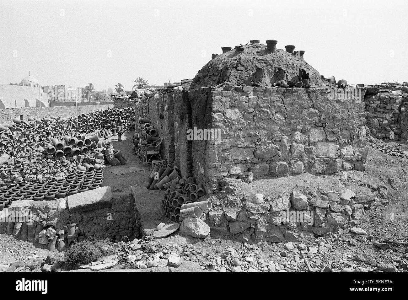 Des ateliers de poterie dans le district de Fustat Le Caire, Egypte Banque D'Images