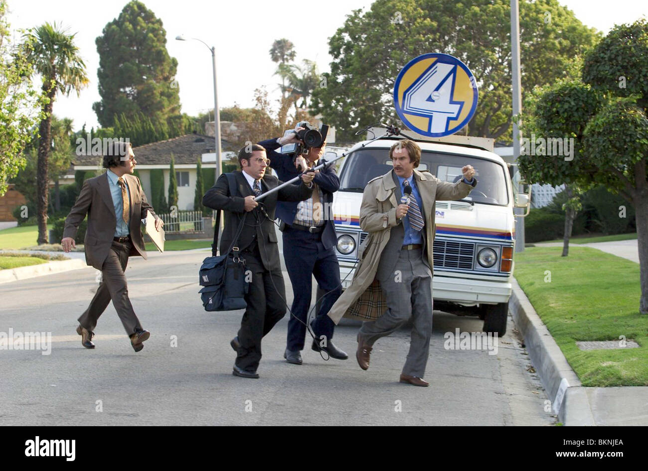 Présentateur : LA LÉGENDE DE RON BURGUNDY (2004), Paul Rudd, Steve Carell, Will Ferrell 001-03 ANCH Banque D'Images