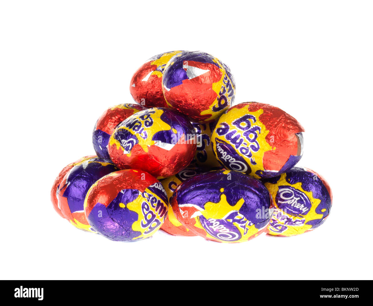 Creme oeufs Banque D'Images