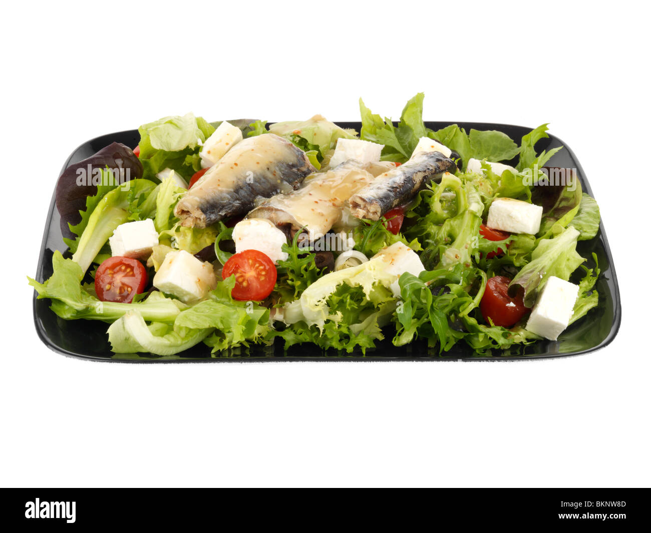 Salade de sardines à la Feta Banque D'Images