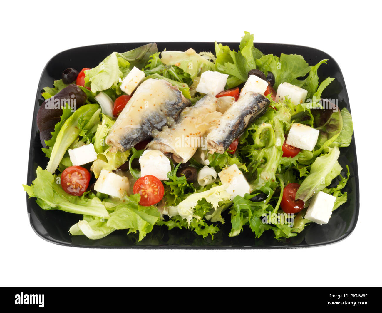 Salade de sardines à la Feta Banque D'Images