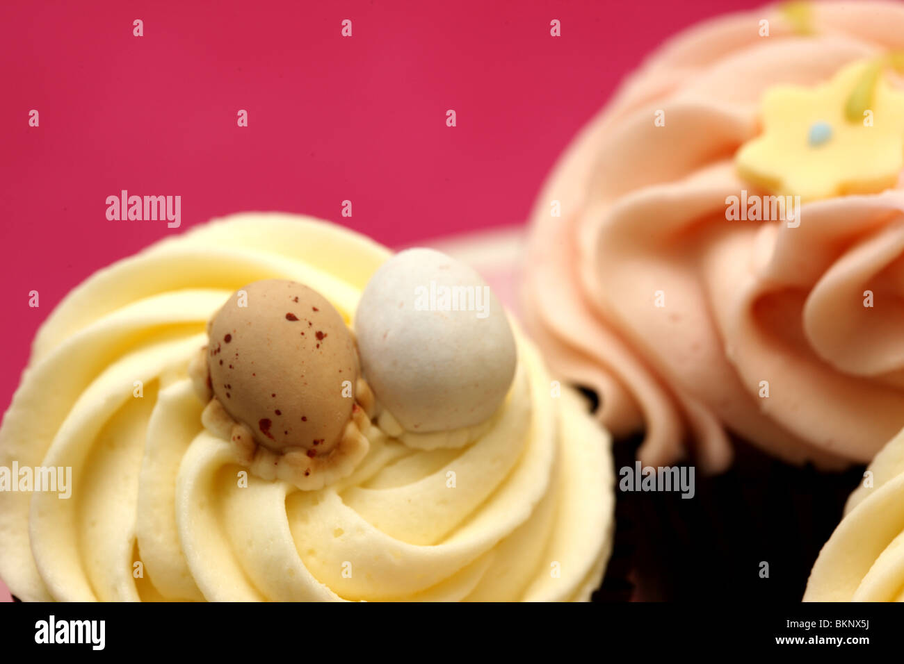 Easter cup cakes Banque D'Images