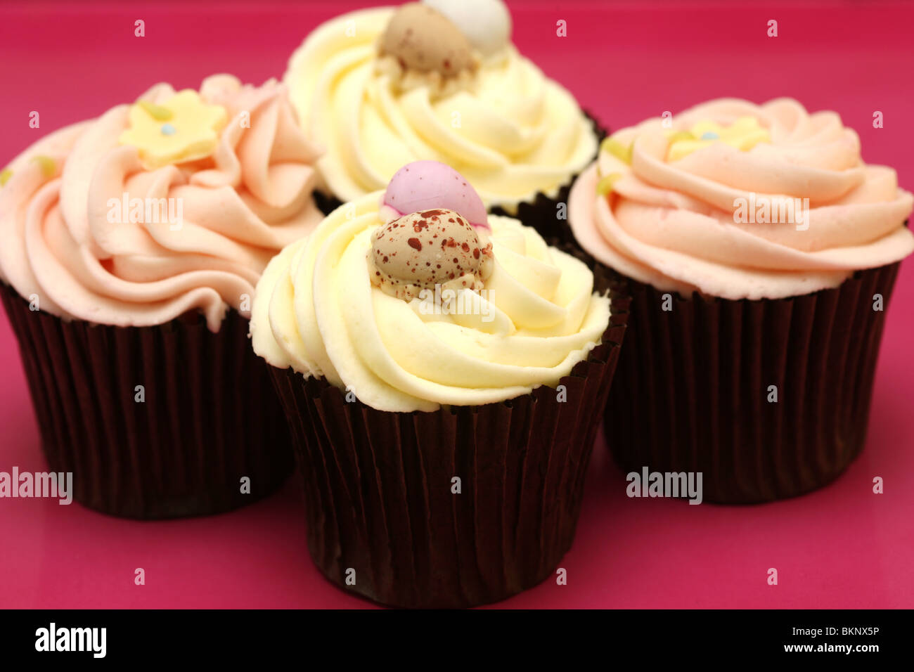 Easter cup cakes Banque D'Images