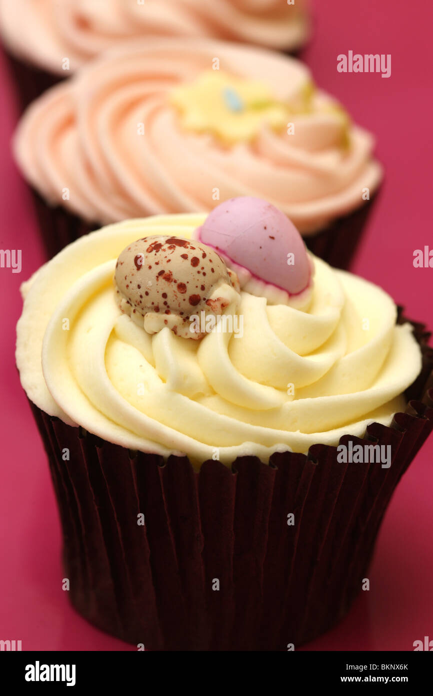Easter cup cakes Banque D'Images