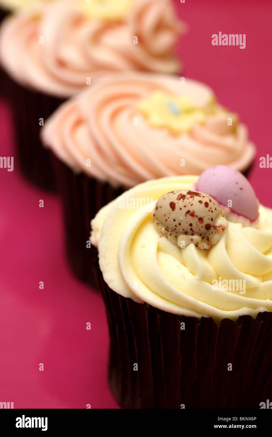 Easter cup cakes Banque D'Images
